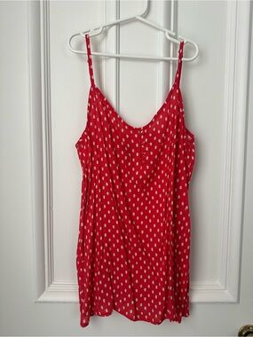 GAP Red Polka Dot Spaghetti Strap Cami